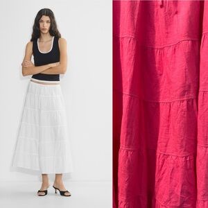 Aritzia Wilfred Bouquet Linen Skirt